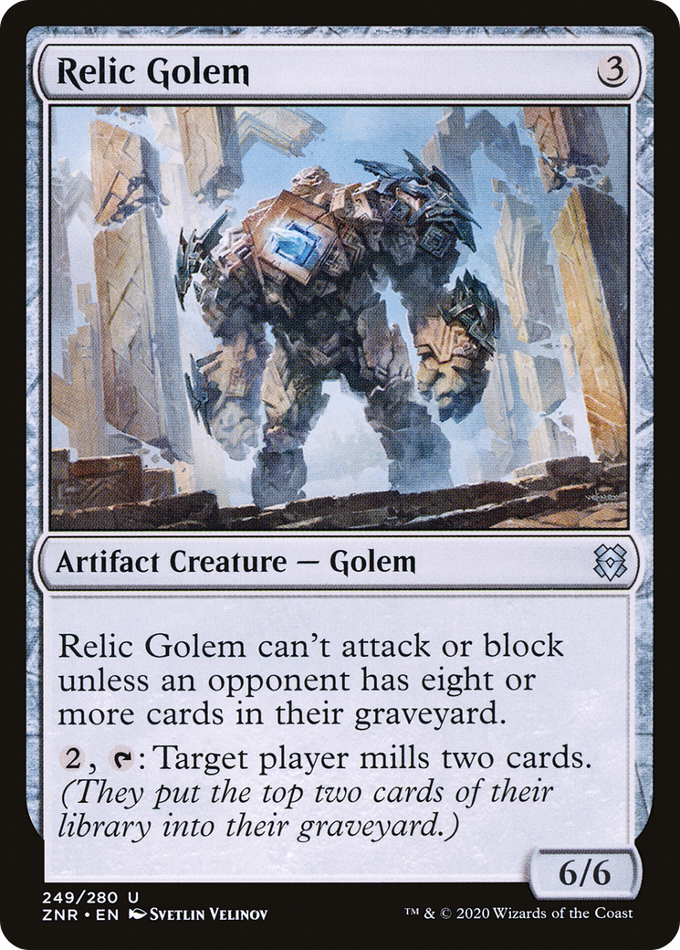 Relic Golem (249) [Zendikar Rising] foil - Deck Out Gaming