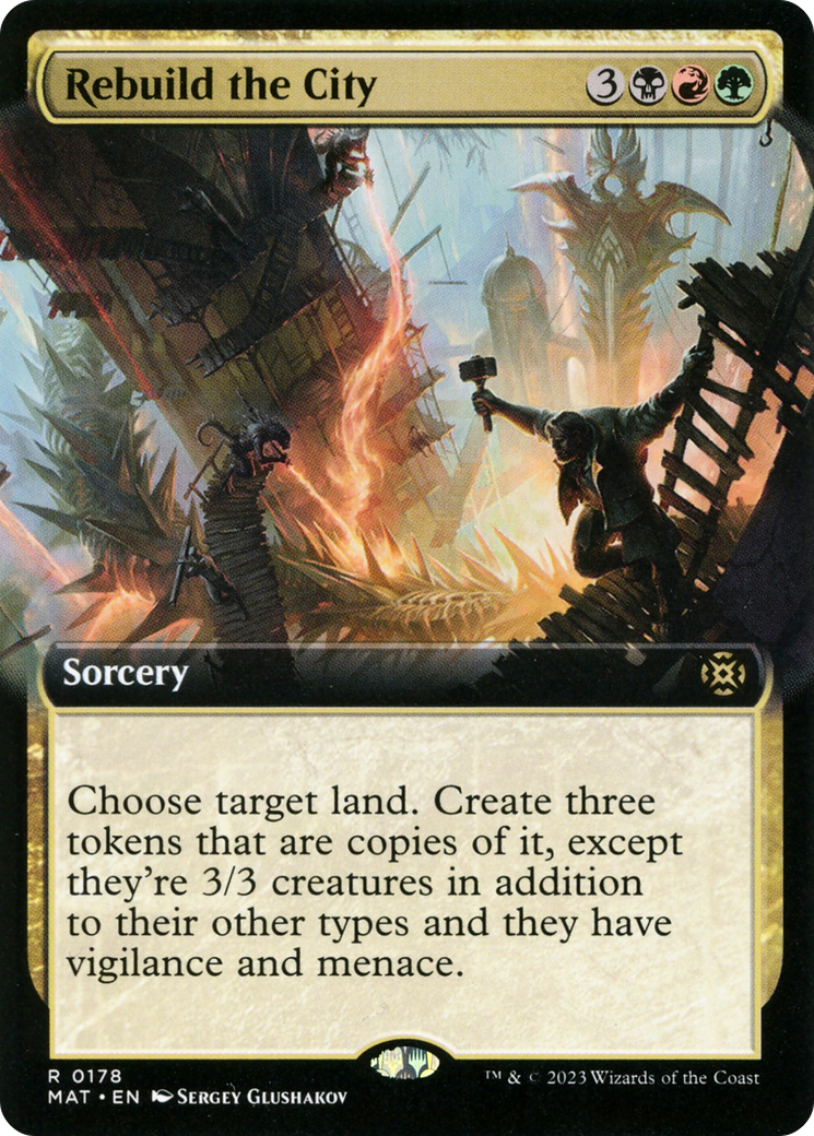 Rebuild the City (Extended Art) (178) [March of the Machine: The Aftermath] - Deck Out Gaming