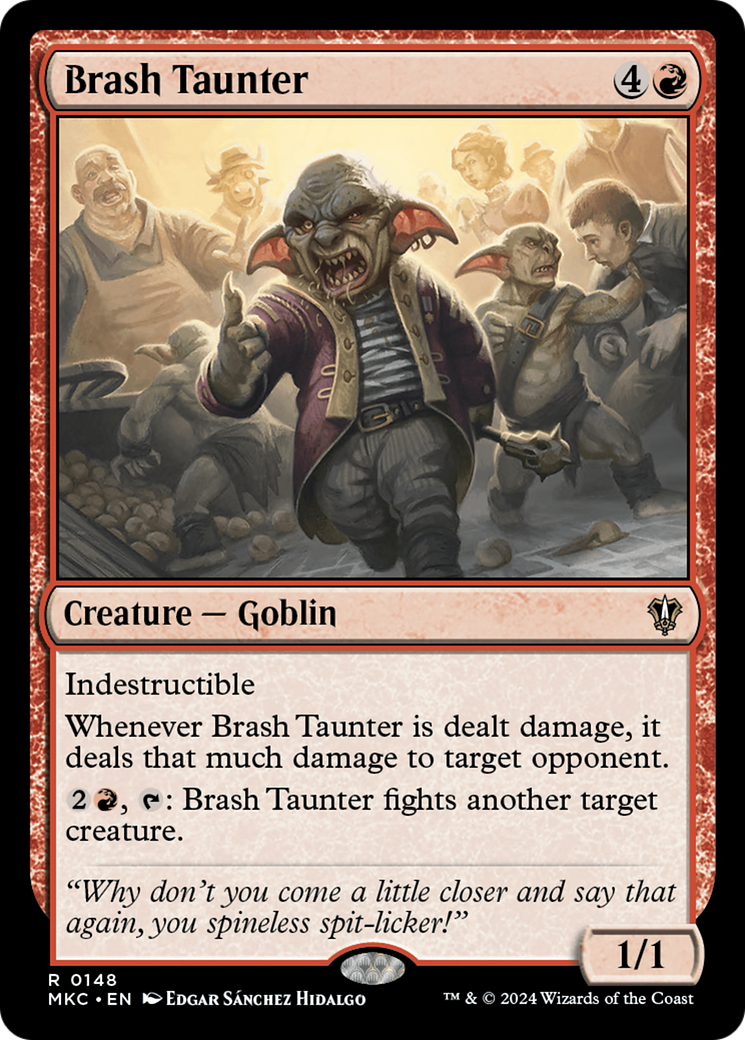Brash Taunter (148) [Murders at Karlov Manor Commander] - Deck Out Gaming
