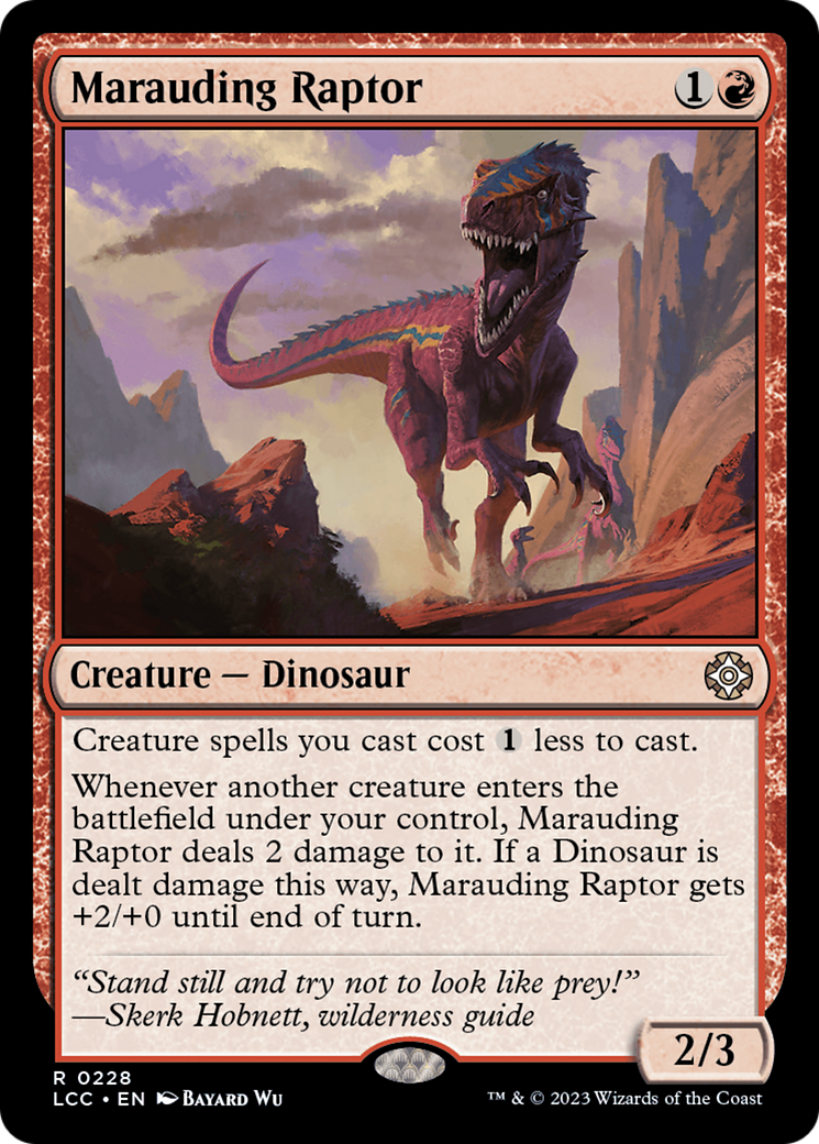 Marauding Raptor (228) [The Lost Caverns of Ixalan Commander] - Deck Out Gaming