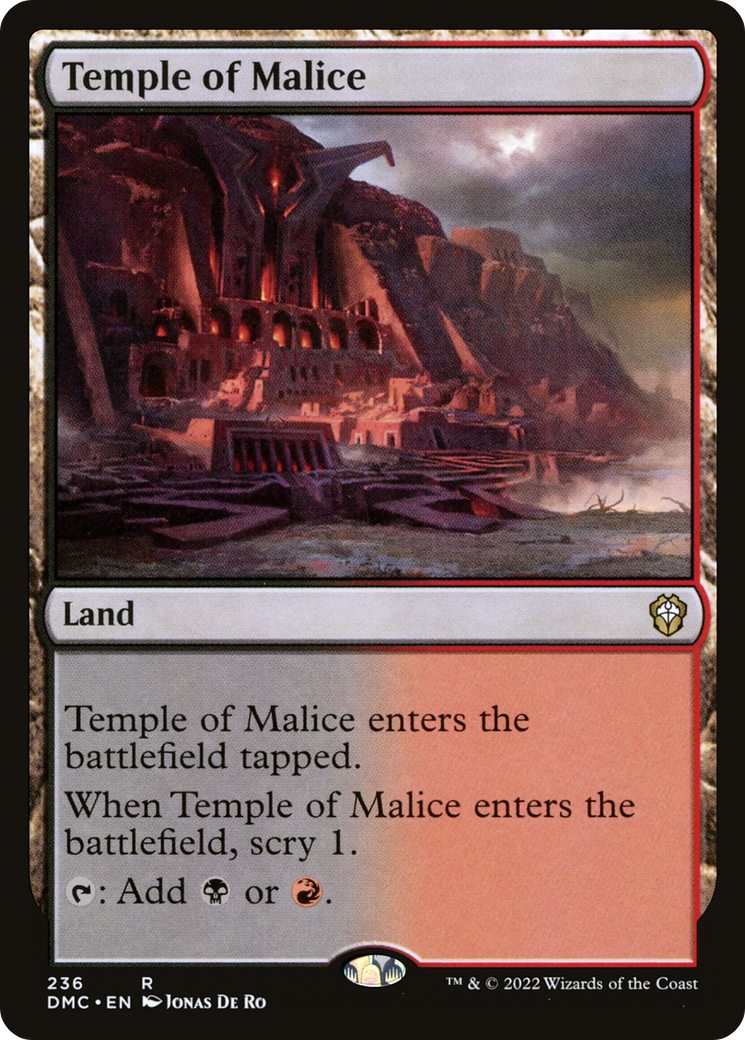 Temple of Malice (236) [Dominaria United Commander] - Deck Out Gaming