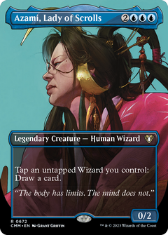 Azami, Lady of Scrolls (Borderless) (672) [Commander Masters] foil - Deck Out Gaming