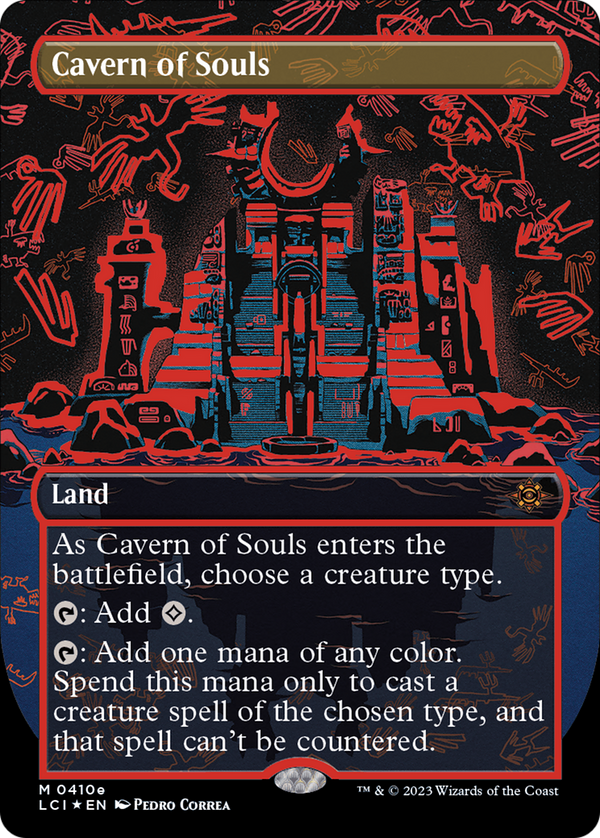 Cavern of Souls (0410e) (Borderless) (410e) [The Lost Caverns of Ixalan] foil - Deck Out Gaming