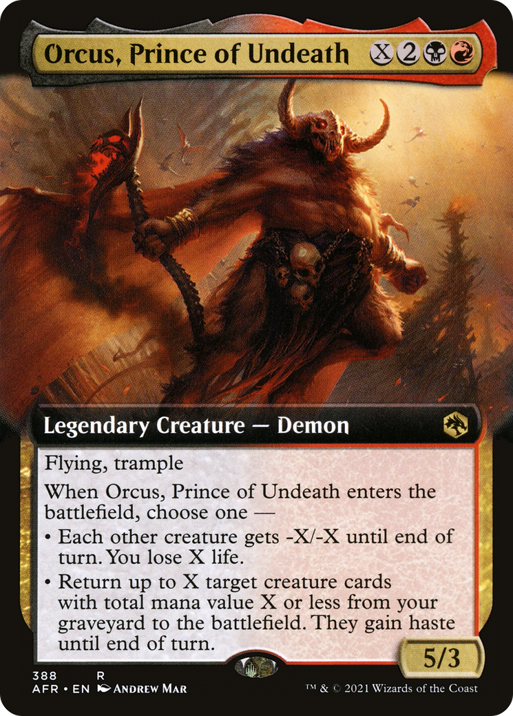 Orcus, Prince of Undeath (388) [Adventures in the Forgotten Realms] foil - Deck Out Gaming
