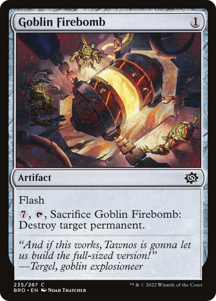 Goblin Firebomb (235) [The Brothers' War] - Deck Out Gaming