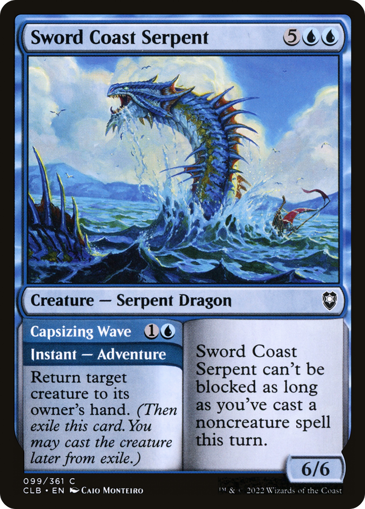 Sword Coast Serpent (99) [Commander Legends: Battle for Baldur's Gate] foil - Deck Out Gaming