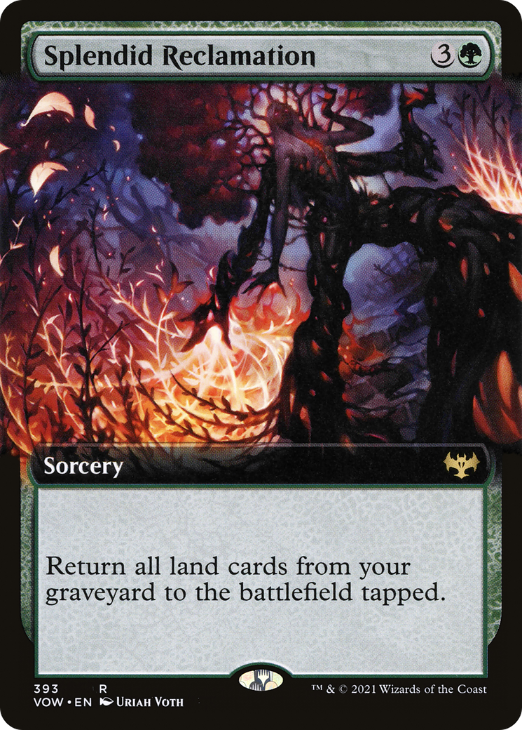 Splendid Reclamation (Extended Art) (393) [Innistrad: Crimson Vow] foil - Deck Out Gaming