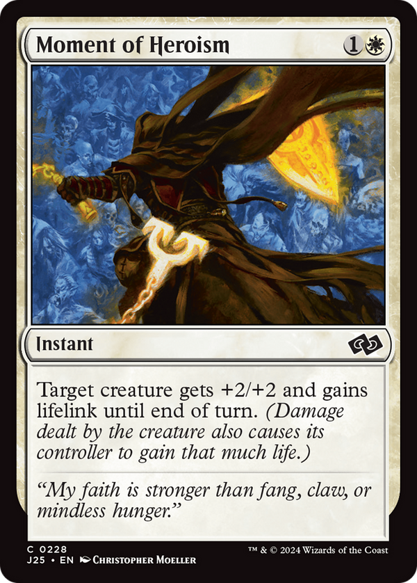Moment of Heroism (228) [Foundations Jumpstart] - Deck Out Gaming
