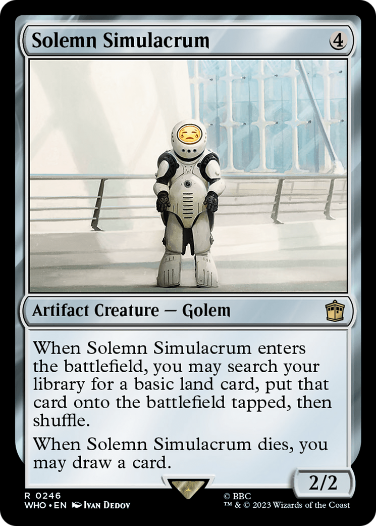 Solemn Simulacrum (246) [Doctor Who] foil - Deck Out Gaming