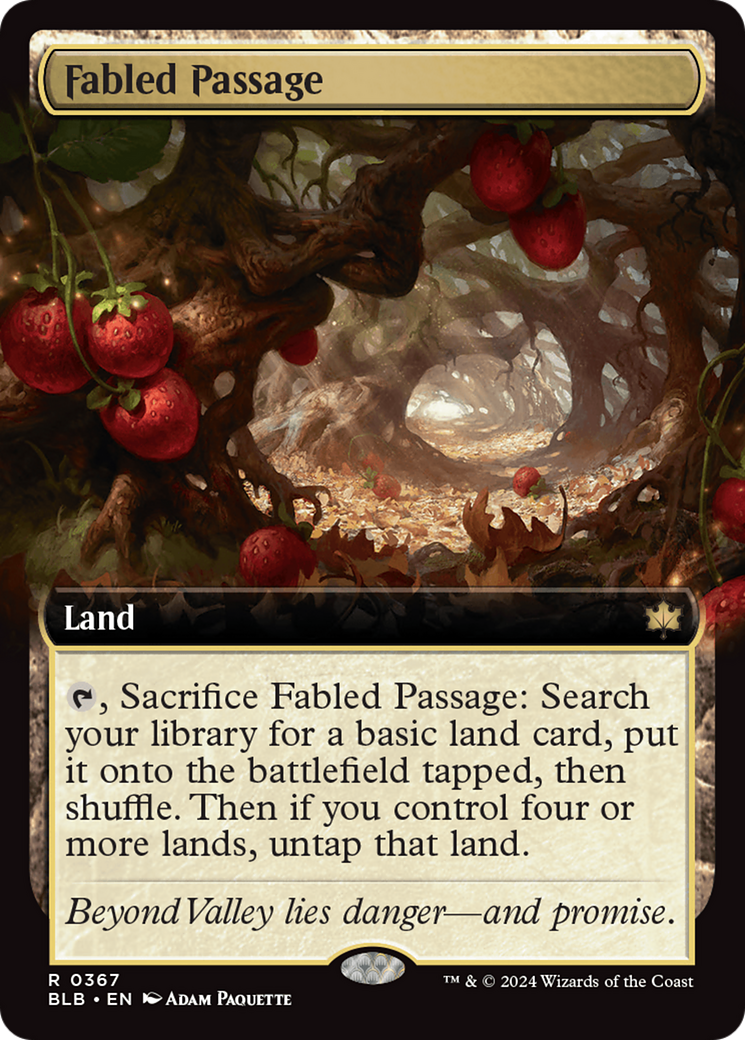 Fabled Passage (Extended Art) (367) [Bloomburrow] foil - Deck Out Gaming