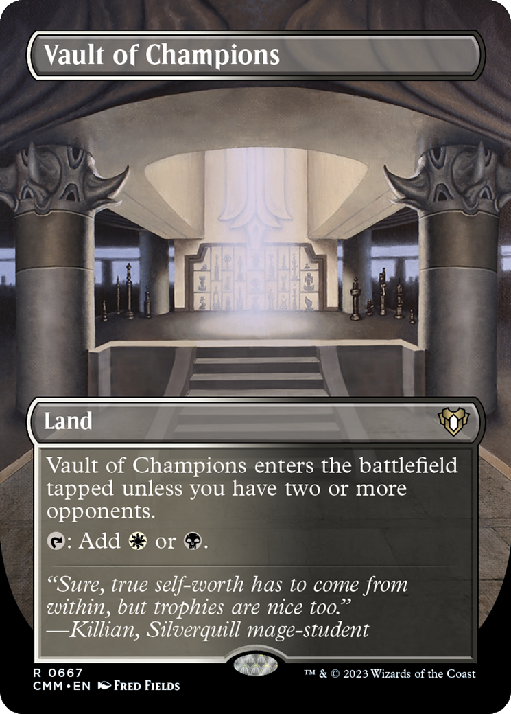 Vault of Champions (Borderless) (667) [Commander Masters] - Deck Out Gaming