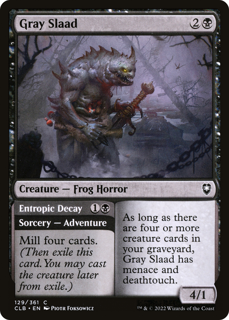 Gray Slaad (129) [Commander Legends: Battle for Baldur's Gate] - Deck Out Gaming