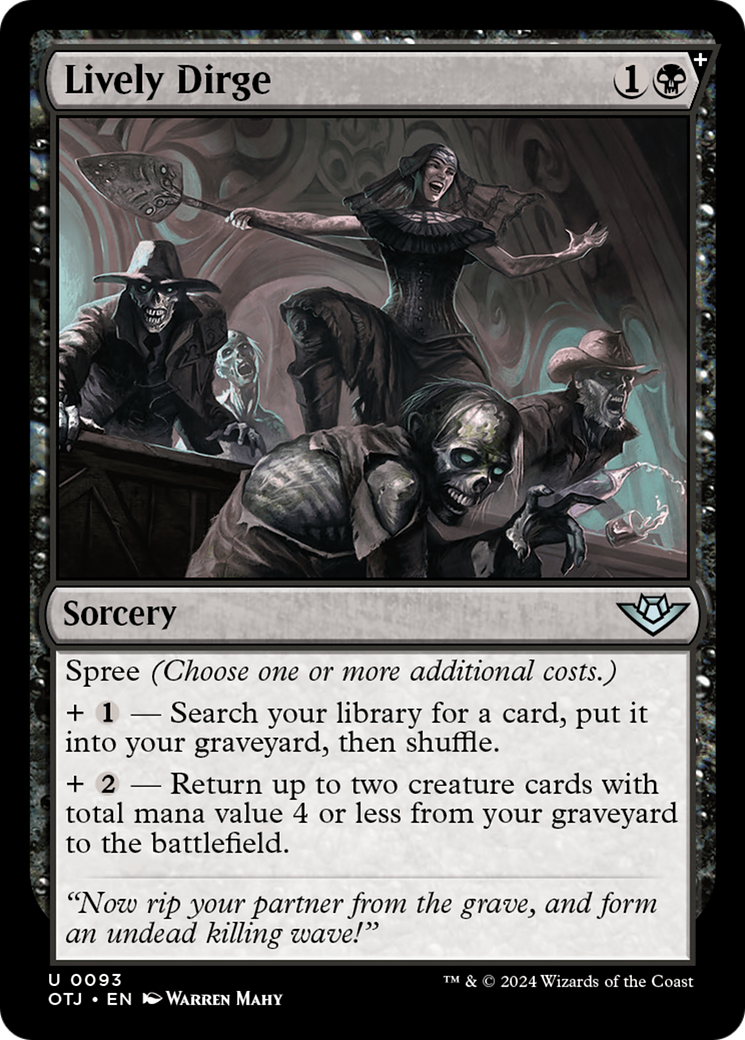 Lively Dirge (93) [Outlaws of Thunder Junction] - Deck Out Gaming