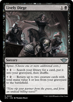 Lively Dirge (93) [Outlaws of Thunder Junction] foil - Deck Out Gaming