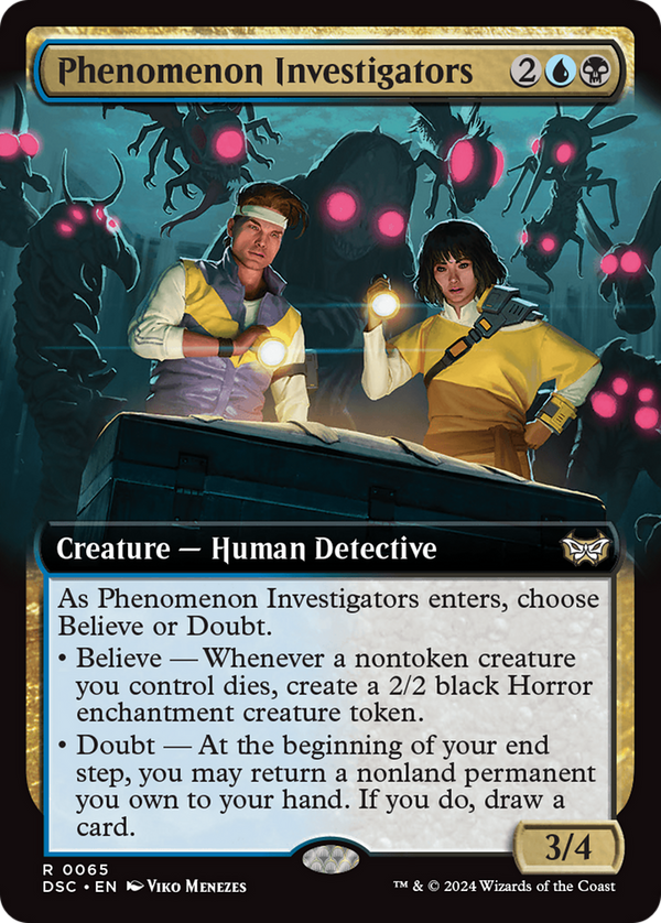 Phenomenon Investigators (Extended Art) (65) [Duskmourn: House of Horror Commander] - Deck Out Gaming