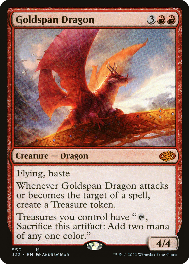 Goldspan Dragon (550) [Jumpstart 2022] - Deck Out Gaming
