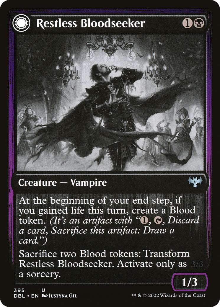 Restless Bloodseeker (395) [Innistrad: Double Feature] foil - Deck Out Gaming
