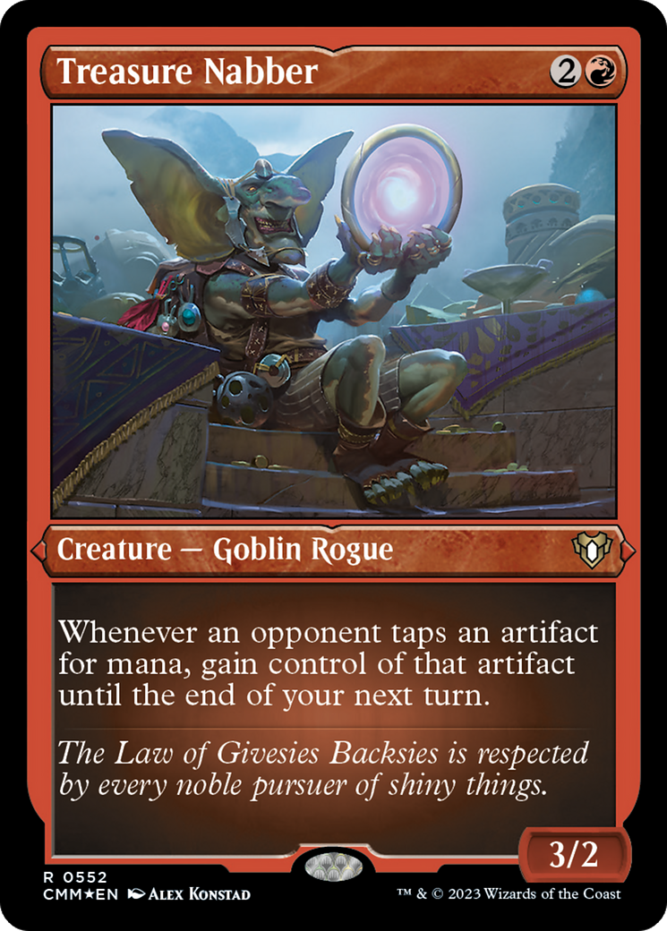Treasure Nabber (552) [Commander Masters] etched - Deck Out Gaming
