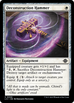 Deconstruction Hammer (9) [The Lost Caverns of Ixalan] foil - Deck Out Gaming