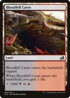 Bloodfell Caves (243) [Ikoria: Lair of Behemoths] foil - Deck Out Gaming