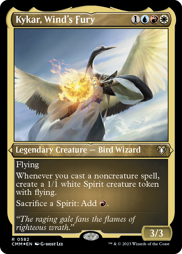 Kykar, Wind's Fury (582) [Commander Masters] etched - Deck Out Gaming