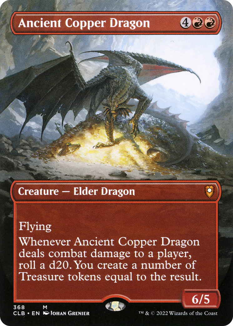 Ancient Copper Dragon (Borderless) (368) [Commander Legends: Battle for Baldur's Gate] foil - Deck Out Gaming