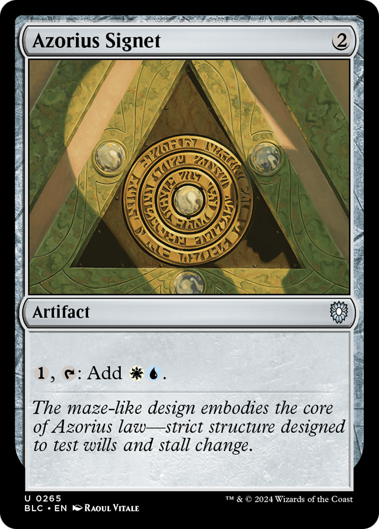 Azorius Signet (265) [Bloomburrow Commander] - Deck Out Gaming