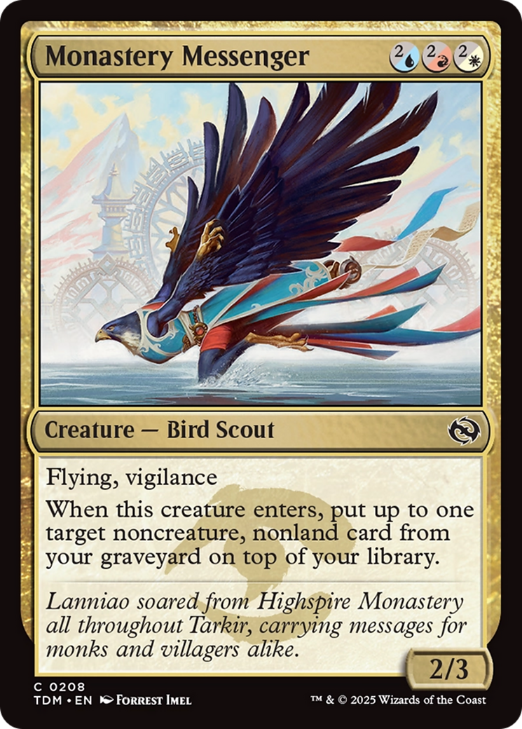 Monastery Messenger (208) [Tarkir: Dragonstorm] foil - Deck Out Gaming