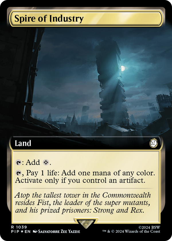 Spire of Industry (Extended Art) (Surge Foil) (1039) [Fallout] foil - Deck Out Gaming