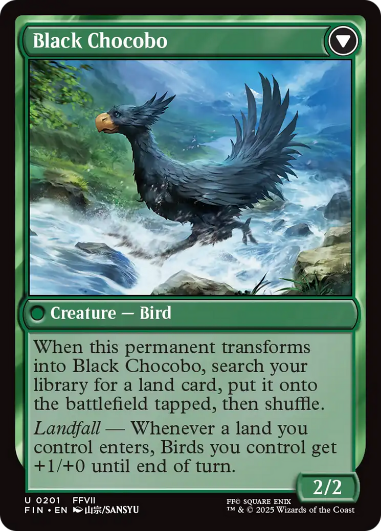 Sidequest: Raise a Chocobo // Black Chocobo (201) [FINAL FANTASY] - Deck Out Gaming