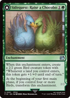 Sidequest: Raise a Chocobo // Black Chocobo (201) [FINAL FANTASY] foil - Deck Out Gaming