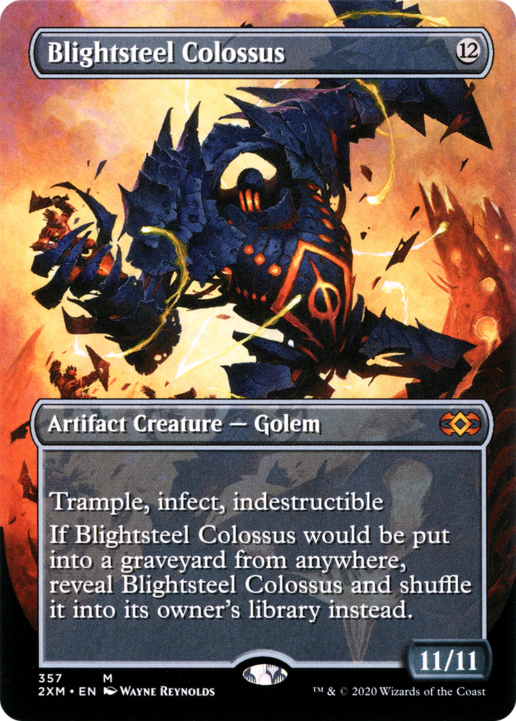 Blightsteel Colossus (Borderless) (357) [Double Masters] foil - Deck Out Gaming