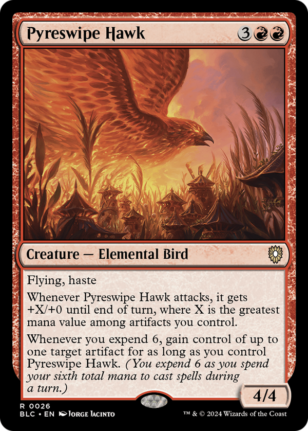 Pyreswipe Hawk (26) [Bloomburrow Commander] - Deck Out Gaming