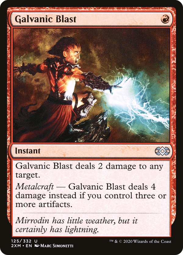 Galvanic Blast (125) [Double Masters] foil - Deck Out Gaming