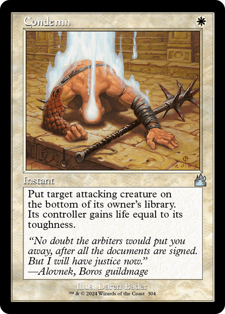 Condemn (Retro Frame) (304) [Ravnica Remastered] foil - Deck Out Gaming