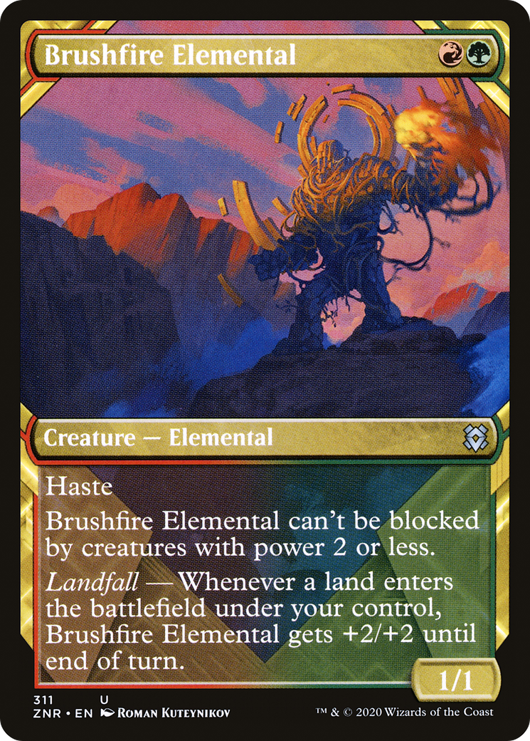 Brushfire Elemental (311) [Zendikar Rising] foil - Deck Out Gaming