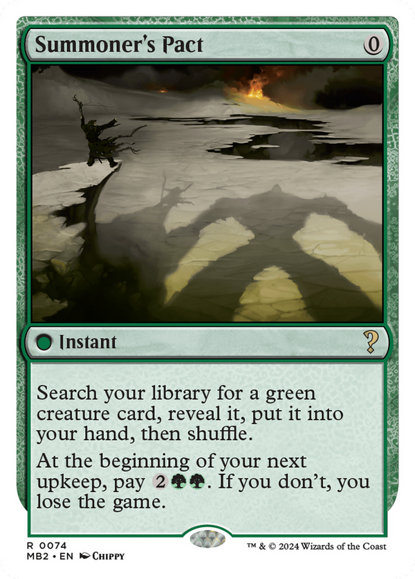 Summoner's Pact (White Border) (74) [Mystery Booster 2] - Deck Out Gaming