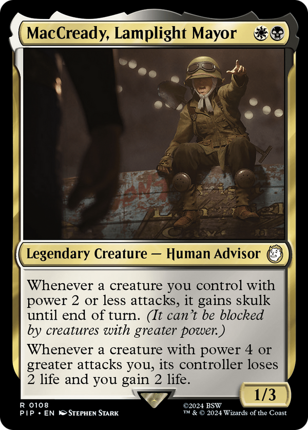 MacCready, Lamplight Mayor (108) [Fallout] foil - Deck Out Gaming