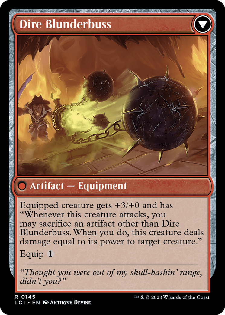 Dire Flail (145) [The Lost Caverns of Ixalan] - Deck Out Gaming