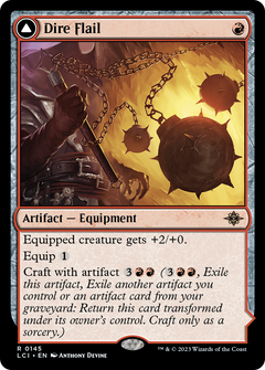 Dire Flail (145) [The Lost Caverns of Ixalan] - Deck Out Gaming