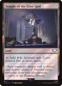 Temple of the False God (Surge Foil) (300) [Warhammer 40,000 Commander] foil - Deck Out Gaming