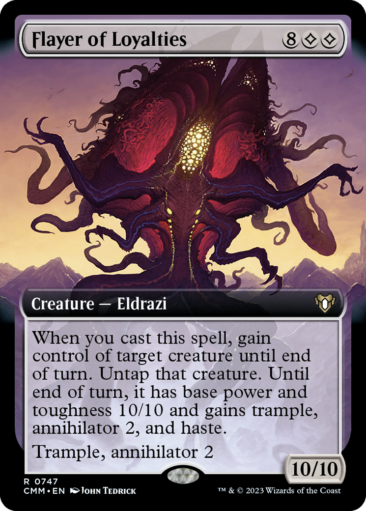 Flayer of Loyalties (Extended Art) (747) [Commander Masters] foil - Deck Out Gaming