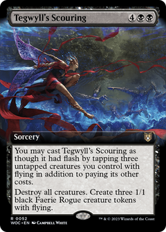 Tegwyll's Scouring (Extended Art) (52) [Wilds of Eldraine Commander] - Deck Out Gaming