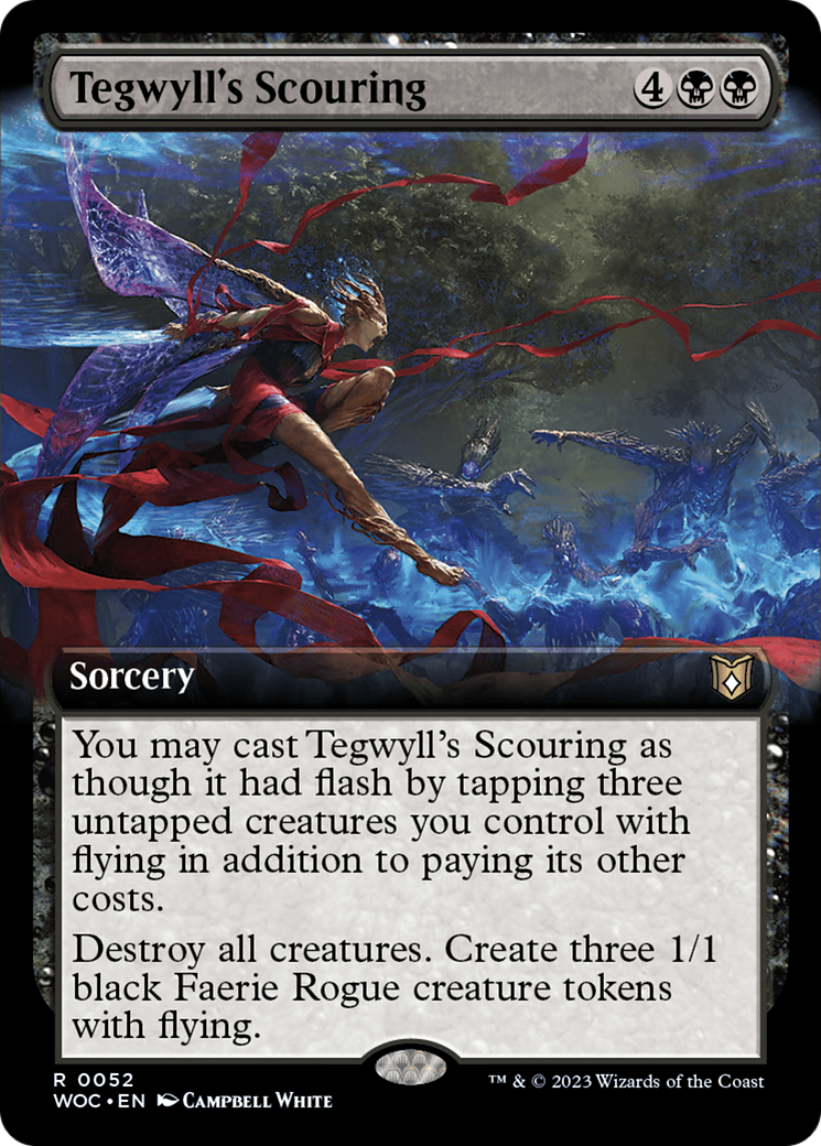 Tegwyll's Scouring (Extended Art) (52) [Wilds of Eldraine Commander] - Deck Out Gaming