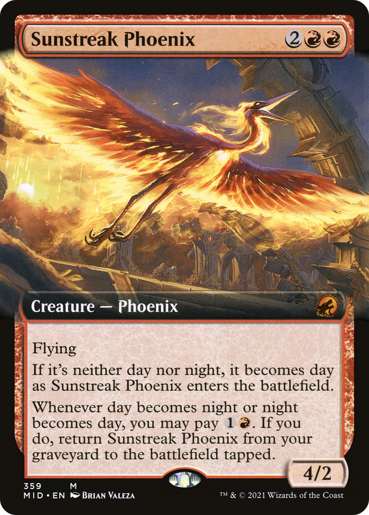 Sunstreak Phoenix (359) [Innistrad: Midnight Hunt] foil - Deck Out Gaming