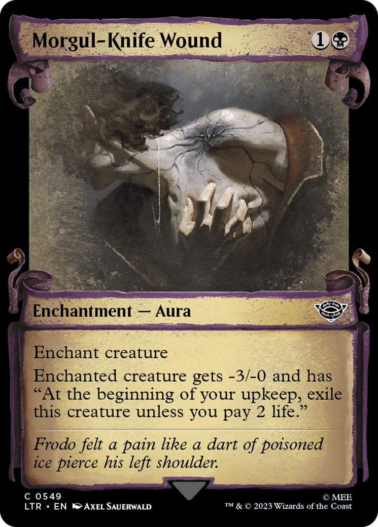 Morgul-Knife Wound (Showcase Scrolls) (549) [The Lord of the Rings: Tales of Middle-earth] foil - Deck Out Gaming