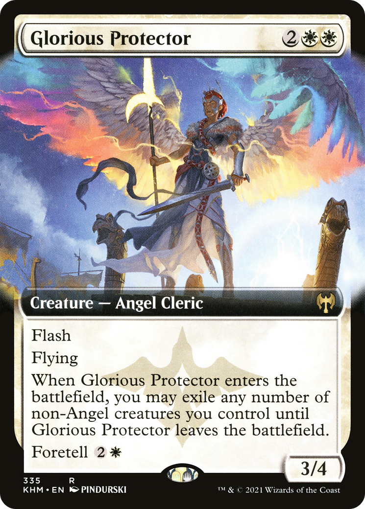 Glorious Protector (Extended Art) (335) [Kaldheim] - Deck Out Gaming