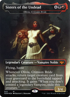 Sisters of the Undead - Olivia, Crimson Bride (343) [Innistrad: Crimson Vow] foil - Deck Out Gaming