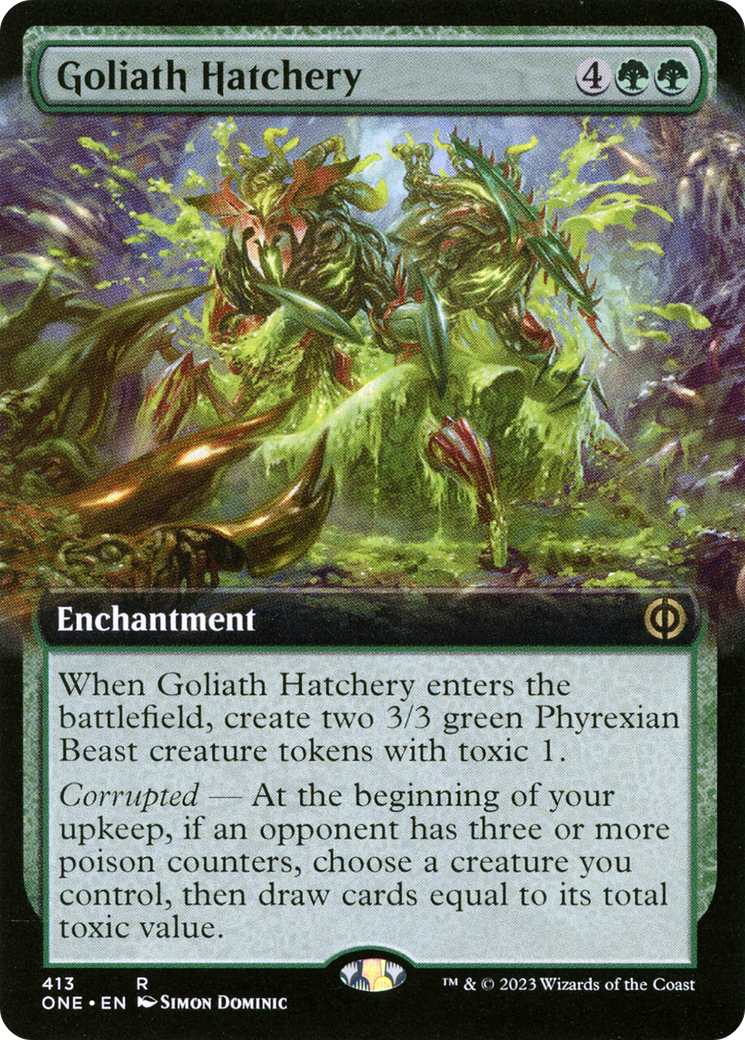 Goliath Hatchery (Extended Art) (413) [Phyrexia: All Will Be One] foil - Deck Out Gaming