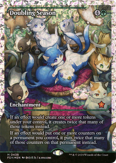 Doubling Season (Showcase) (Fracture Foil) (438) [Foundations] foil - Deck Out Gaming